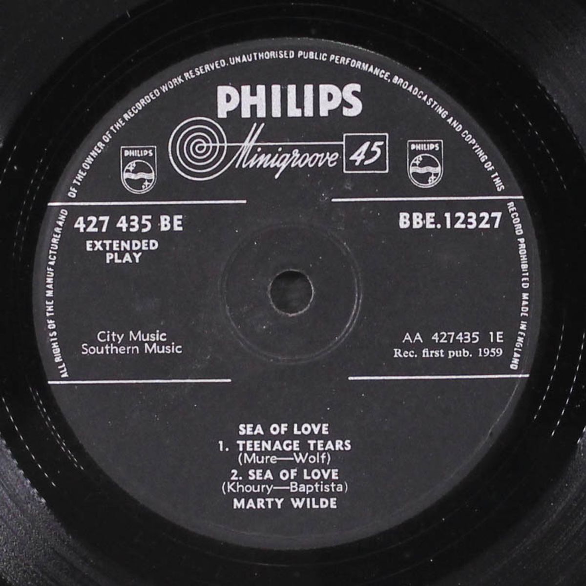 sea of love by MARTY WILDE