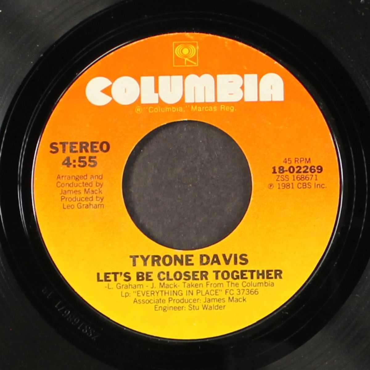 just my luck / let's be closer together by TYRONE DAVIS