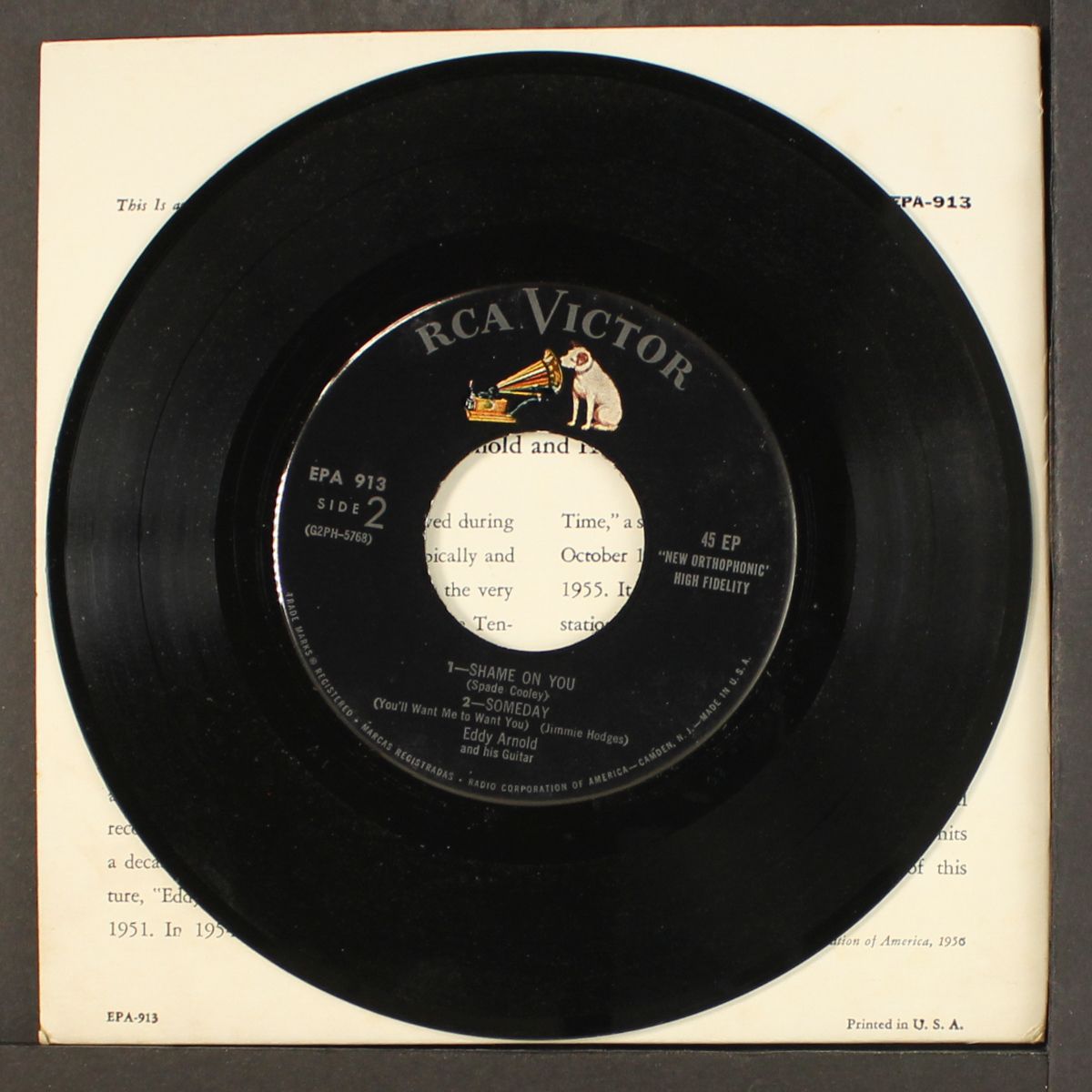 tennessee waltz by EDDY ARNOLD