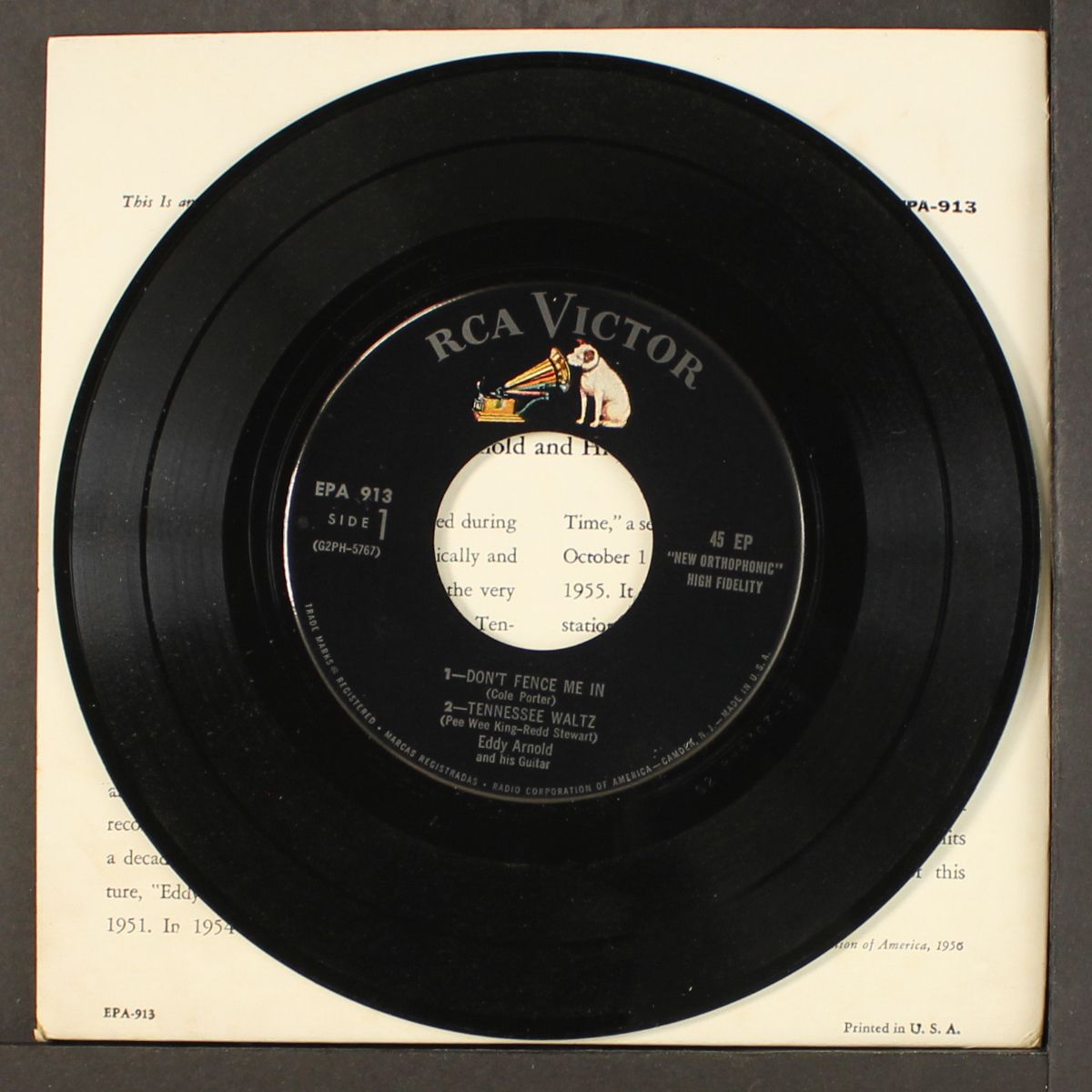 tennessee waltz by EDDY ARNOLD