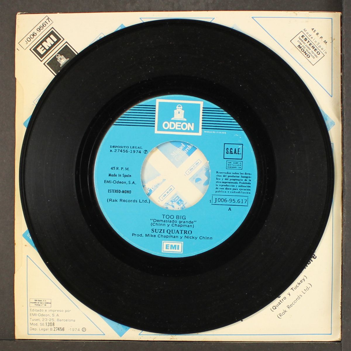 too big / i wanna be free by SUZI QUATRO