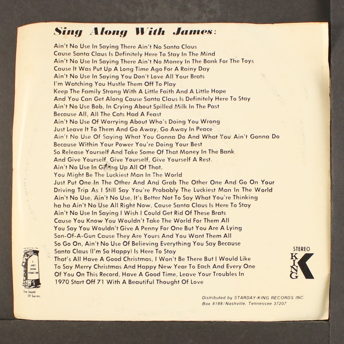santa claus is definitely here to stay by JAMES BROWN