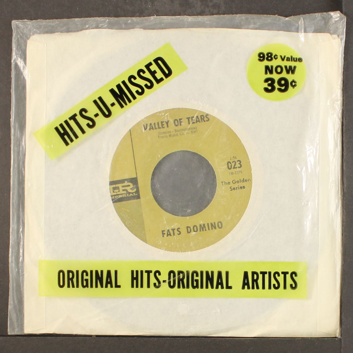 let the four winds blow / valley of tears by FATS DOMINO