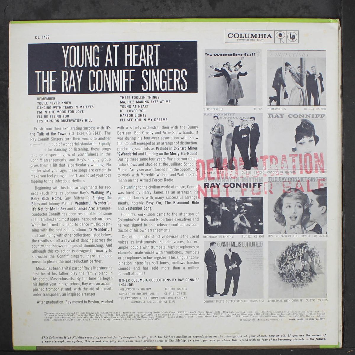 young at heart by RAY CONNIFF SINGERS