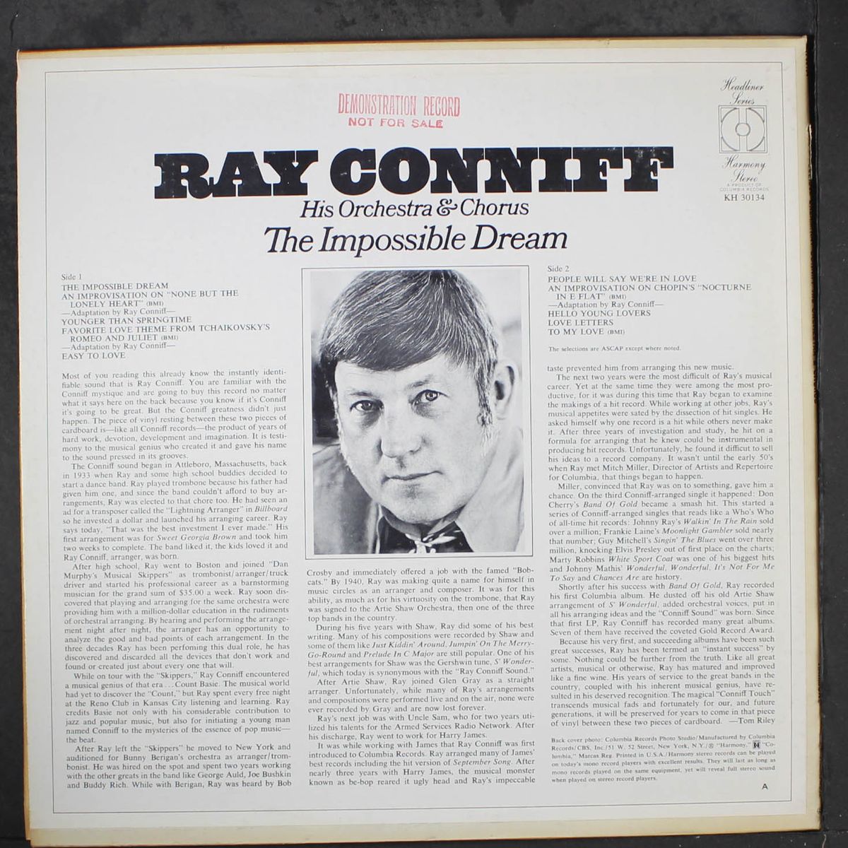 the impossible dream by RAY CONNIFF