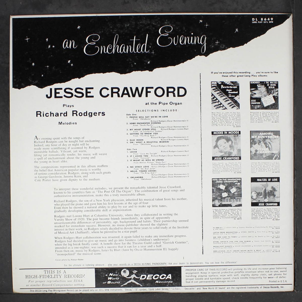 an enchanted evening by JESSE CRAWFORD