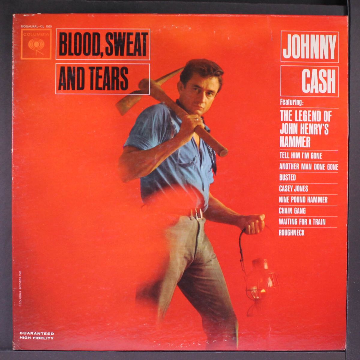 blood, sweat and tears by JOHNNY CASH