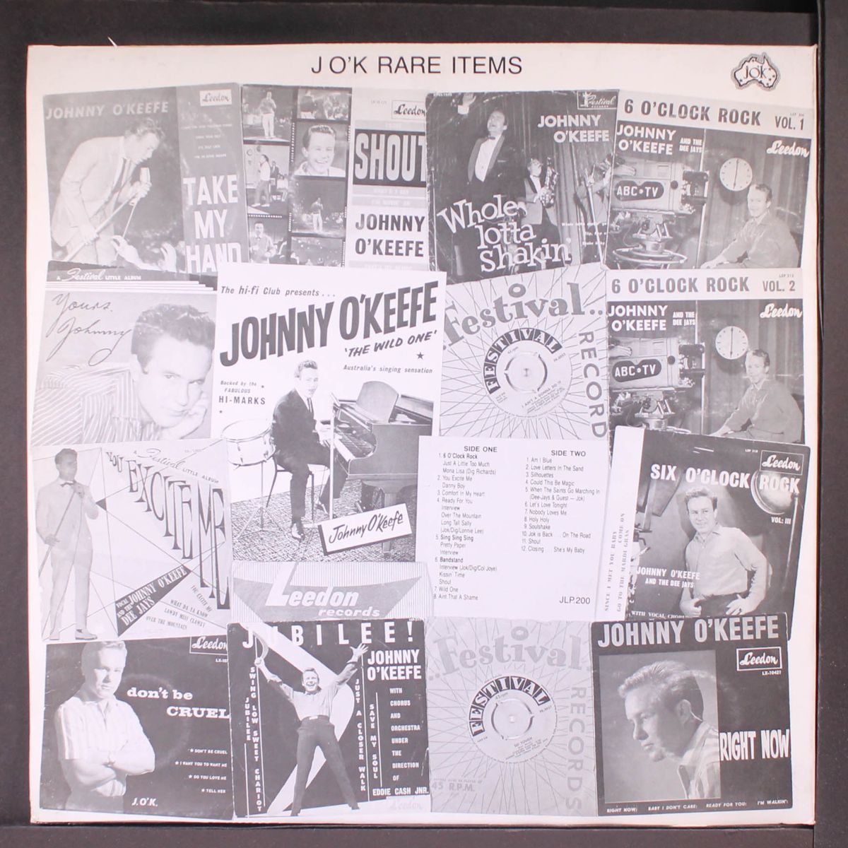 jo'k rare items by JOHNNY O'KEEFE