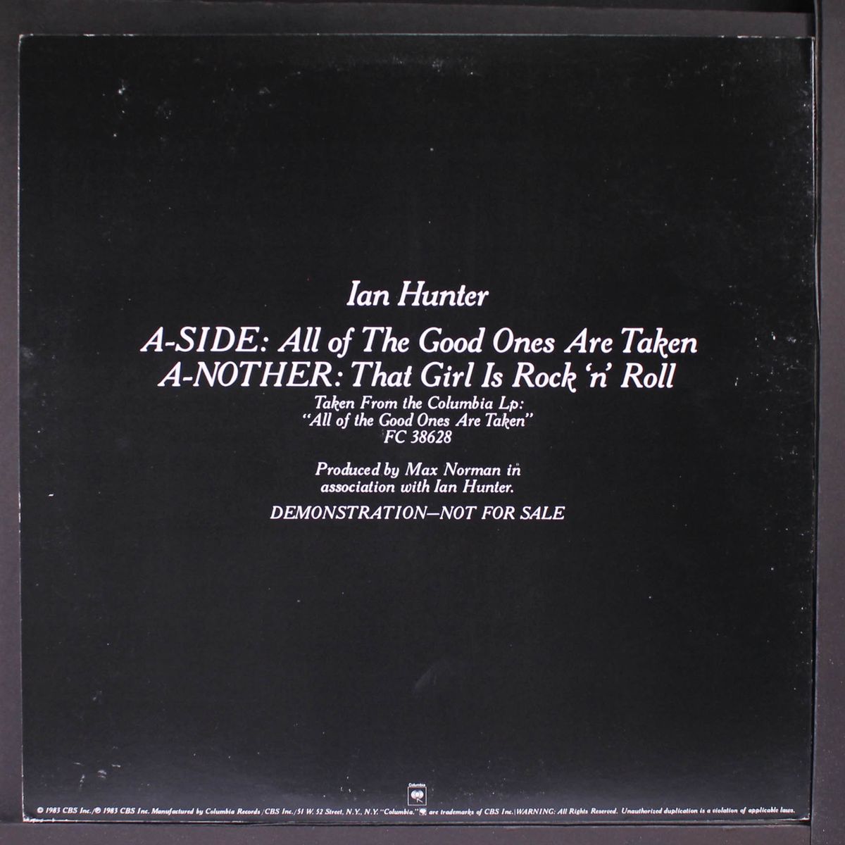 all of the good ones are taken by IAN HUNTER