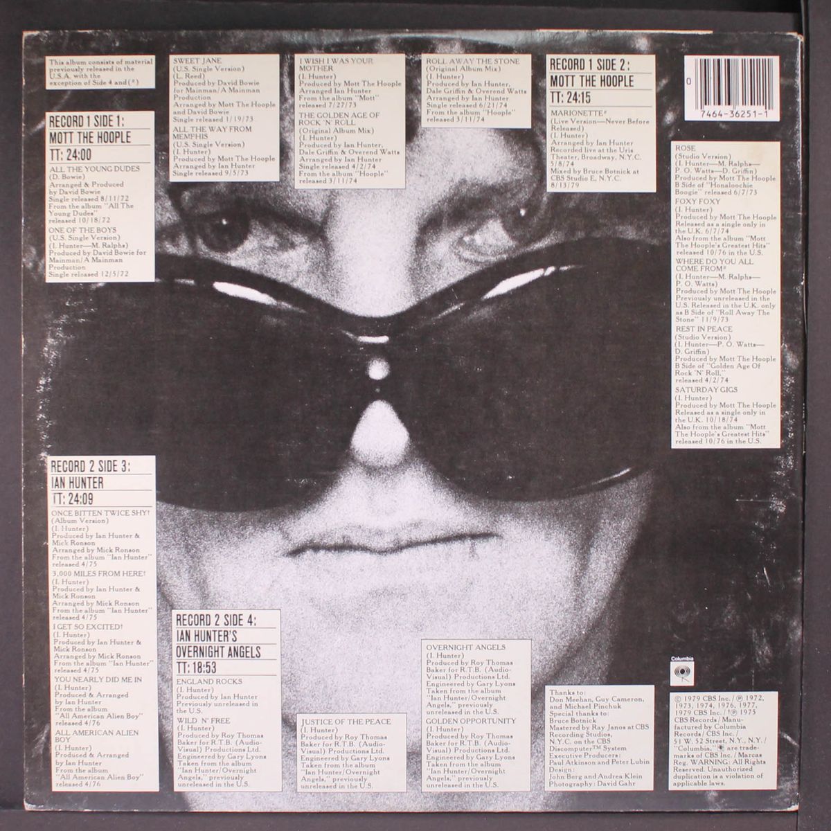 shades of ian hunter by IAN HUNTER