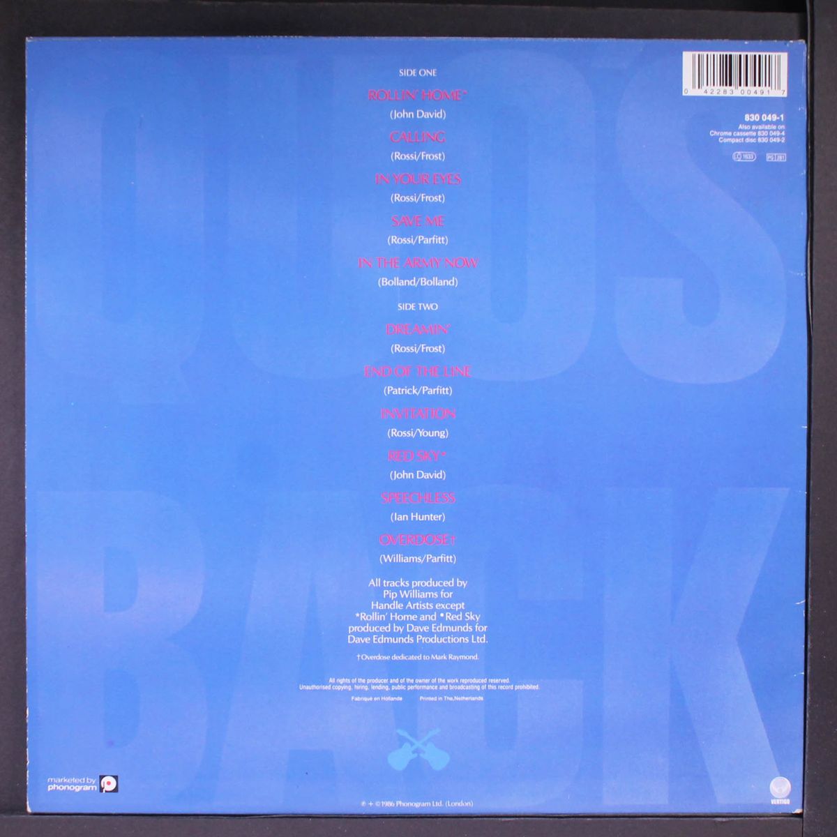 in the army now by STATUS QUO
