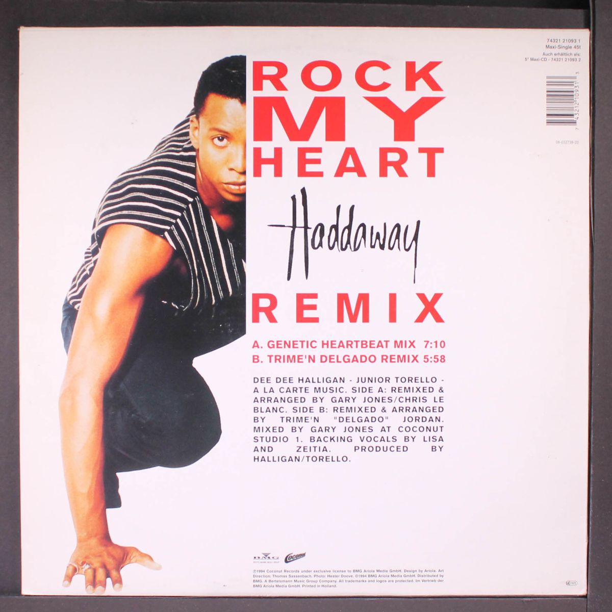 rock my heart (genetic heartbeat mix) / rock my heart (trime'n delgado remix) by HADDAWAY