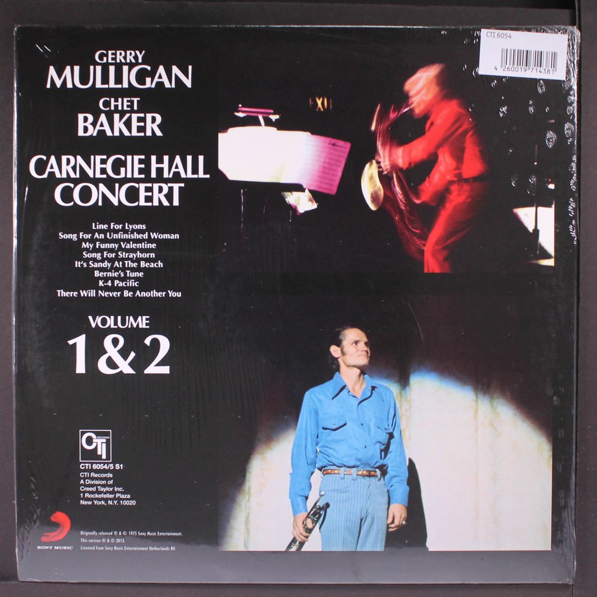 carnegie hall concert by GERRY MULLIGAN / CHET BAKER