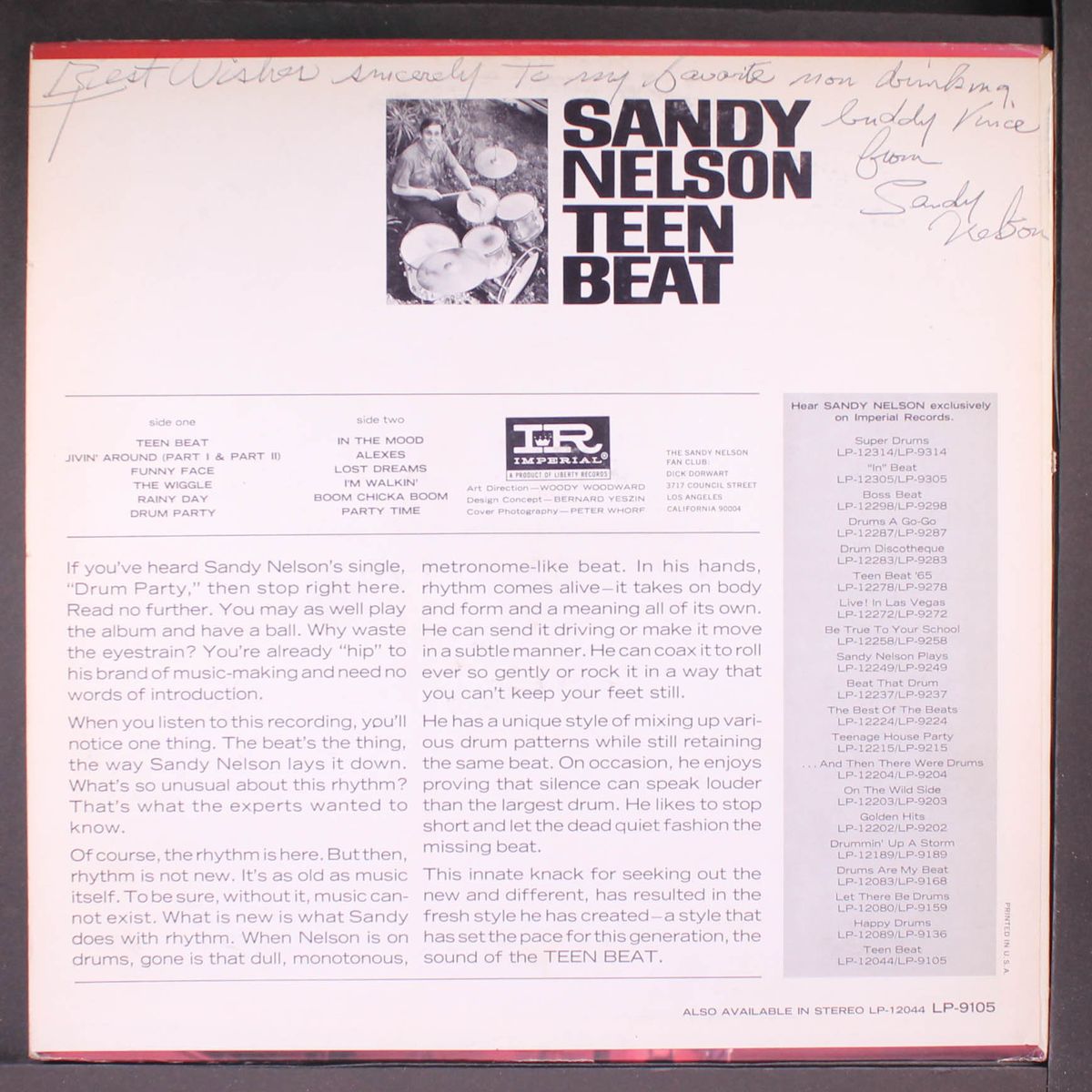 teen beat by SANDY NELSON
