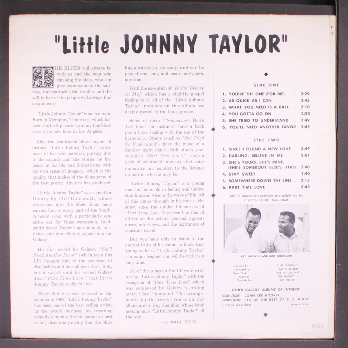 little johnny taylor by LITTLE JOHNNY TAYLOR