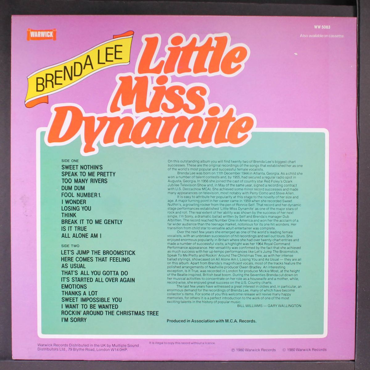 little miss dynamite by BRENDA LEE