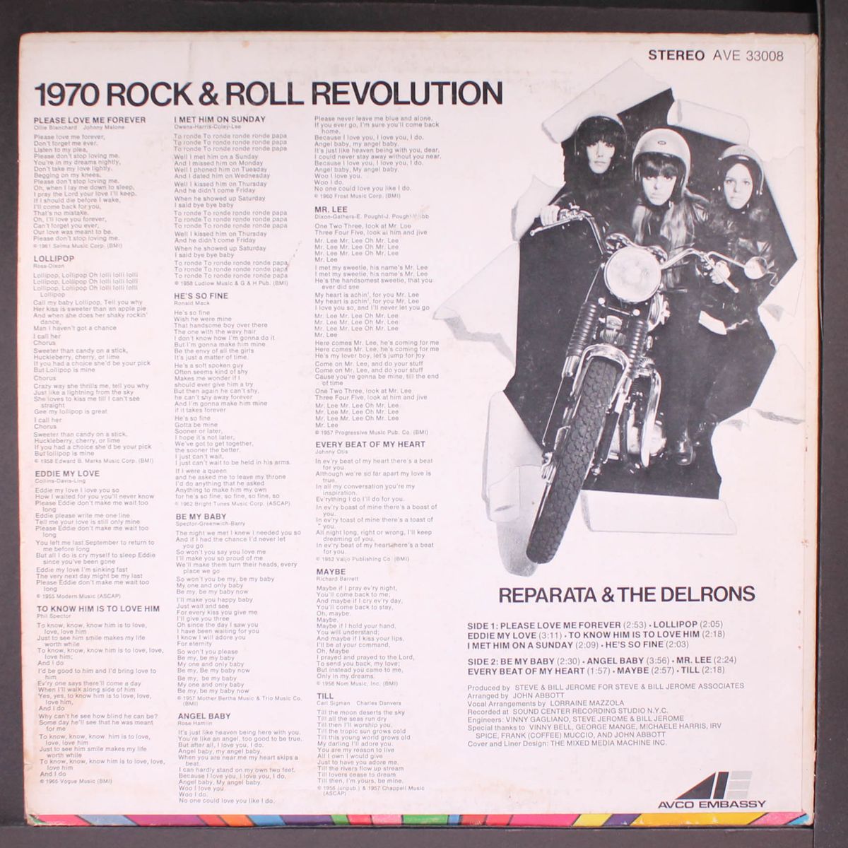 1970 rock & roll revolution by REPARATA & DELRONS