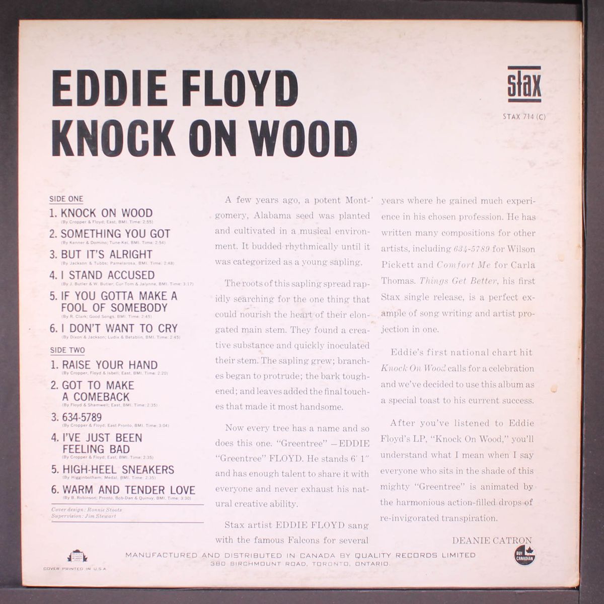 knock on wood by EDDIE FLOYD