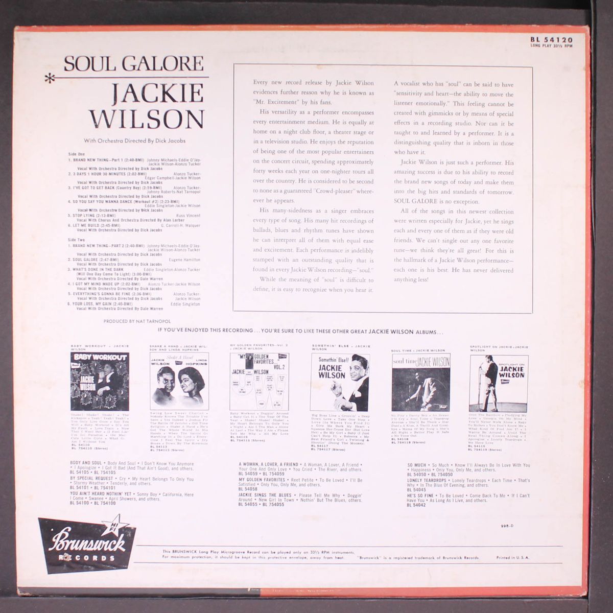 soul galore by JACKIE WILSON