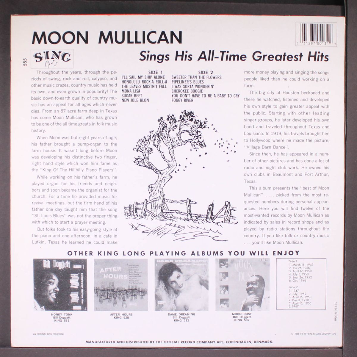 sings his all-time hits by MOON MULLICAN