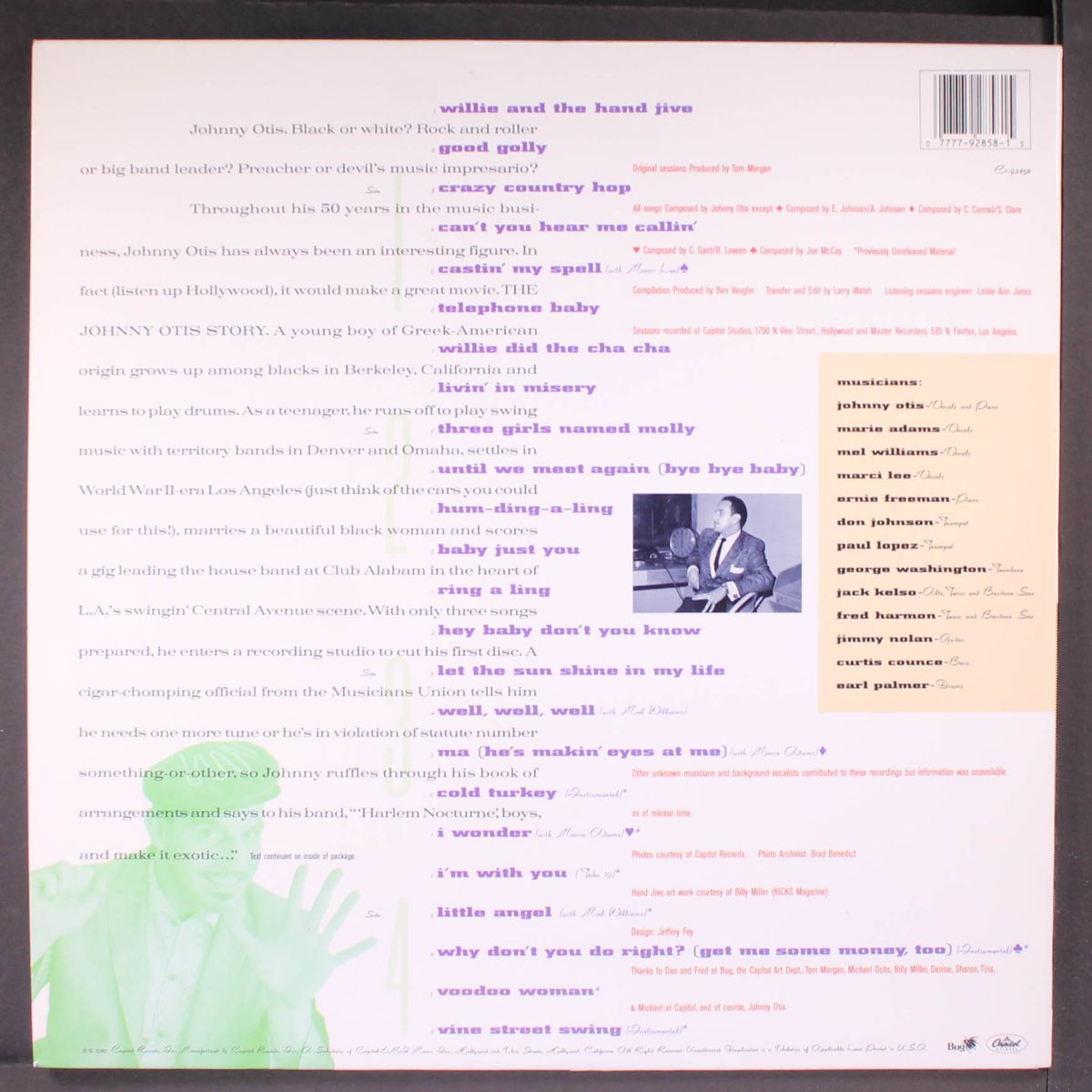 the capitol years by JOHNNY OTIS