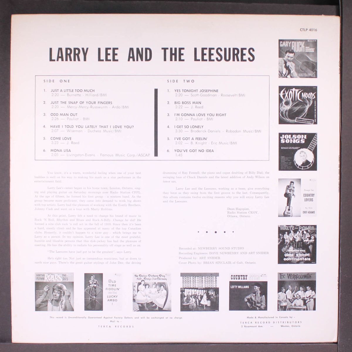 number 1 by LARRY LEE & LEESURES