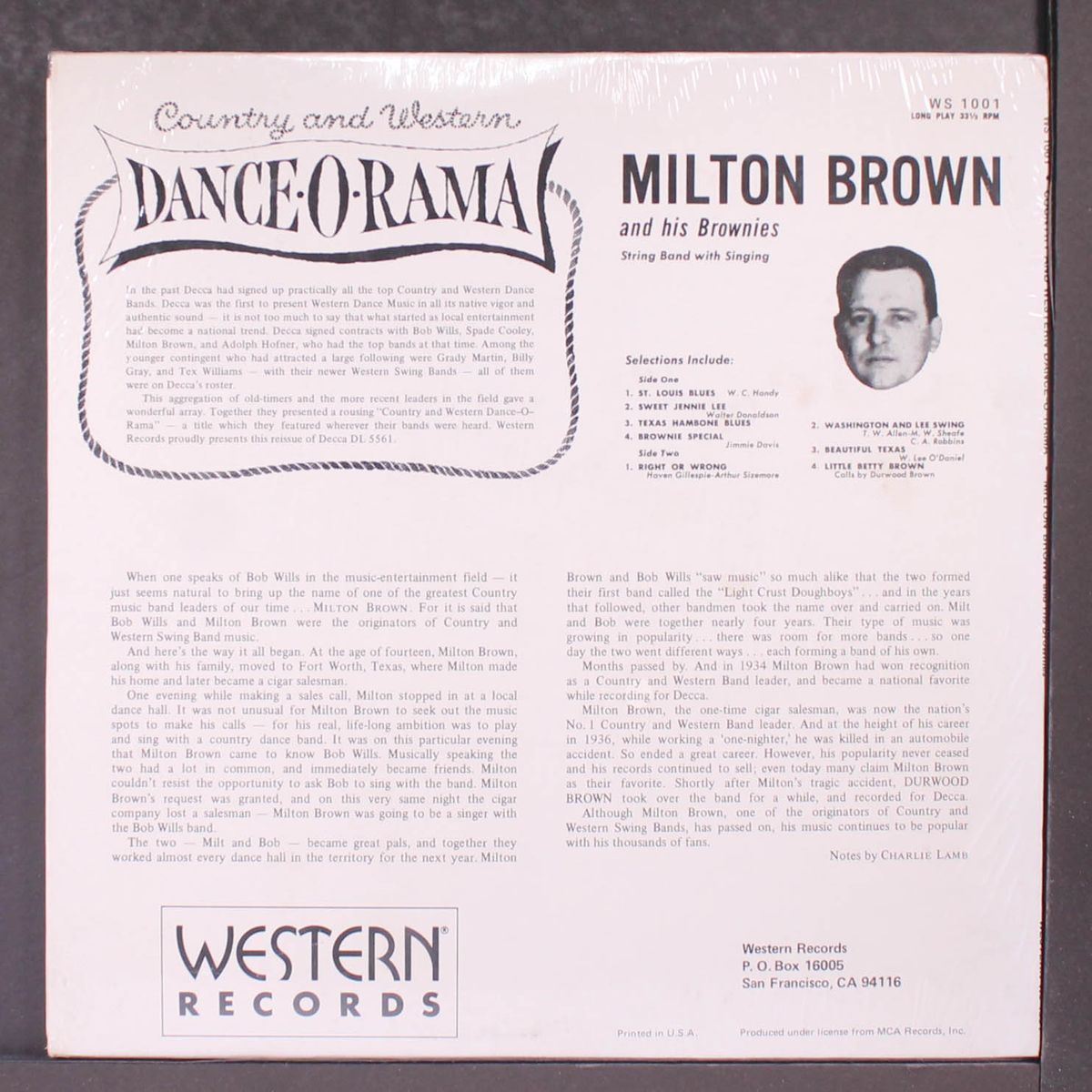dance-o-rama, vol. 1 by MILTON BROWN