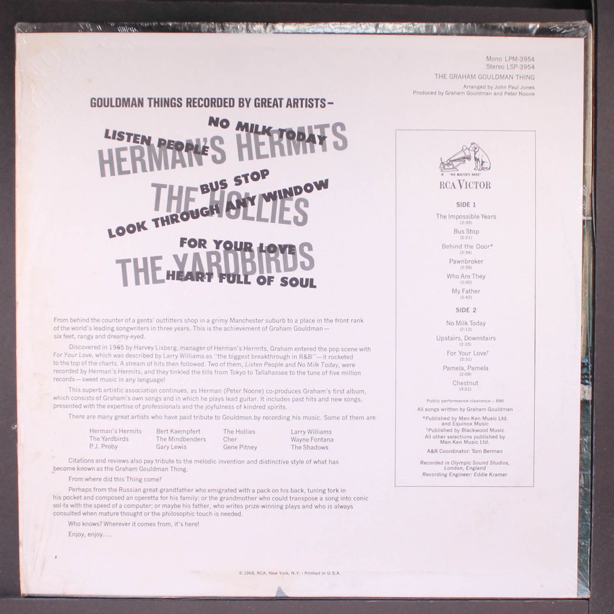 the graham gouldman thing by GRAHAM GOULDMAN