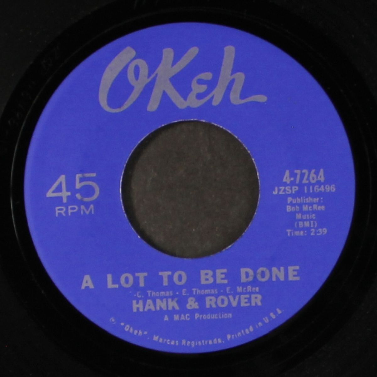a lot to be done / a rock down in my shoe by HANK & ROVER