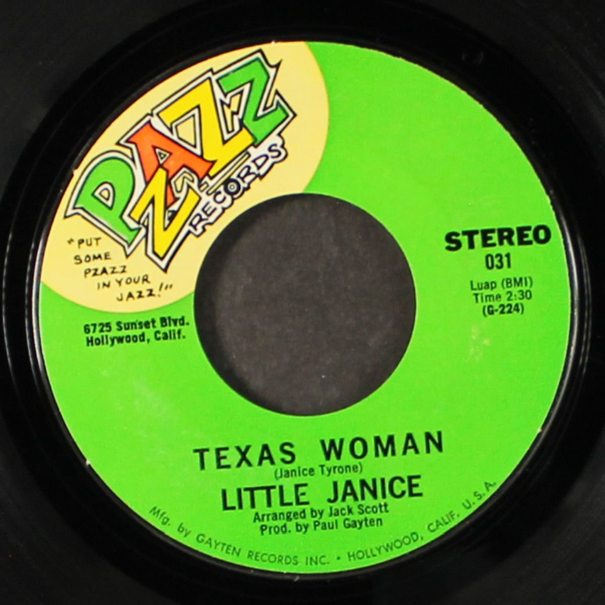 good bye, baby / texas woman by LITTLE JANICE