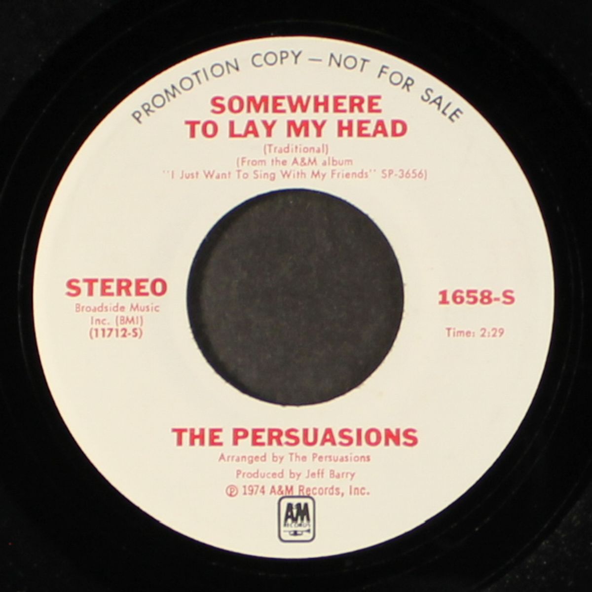 i just want to sing with my friends / somewhere to lay my head by PERSUASIONS