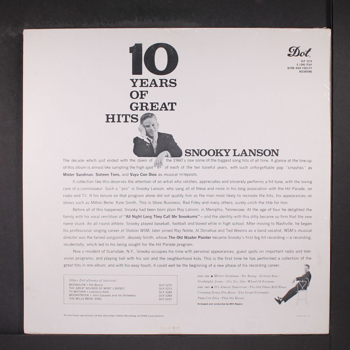 10 years of great hits by SNOOKY LANSON