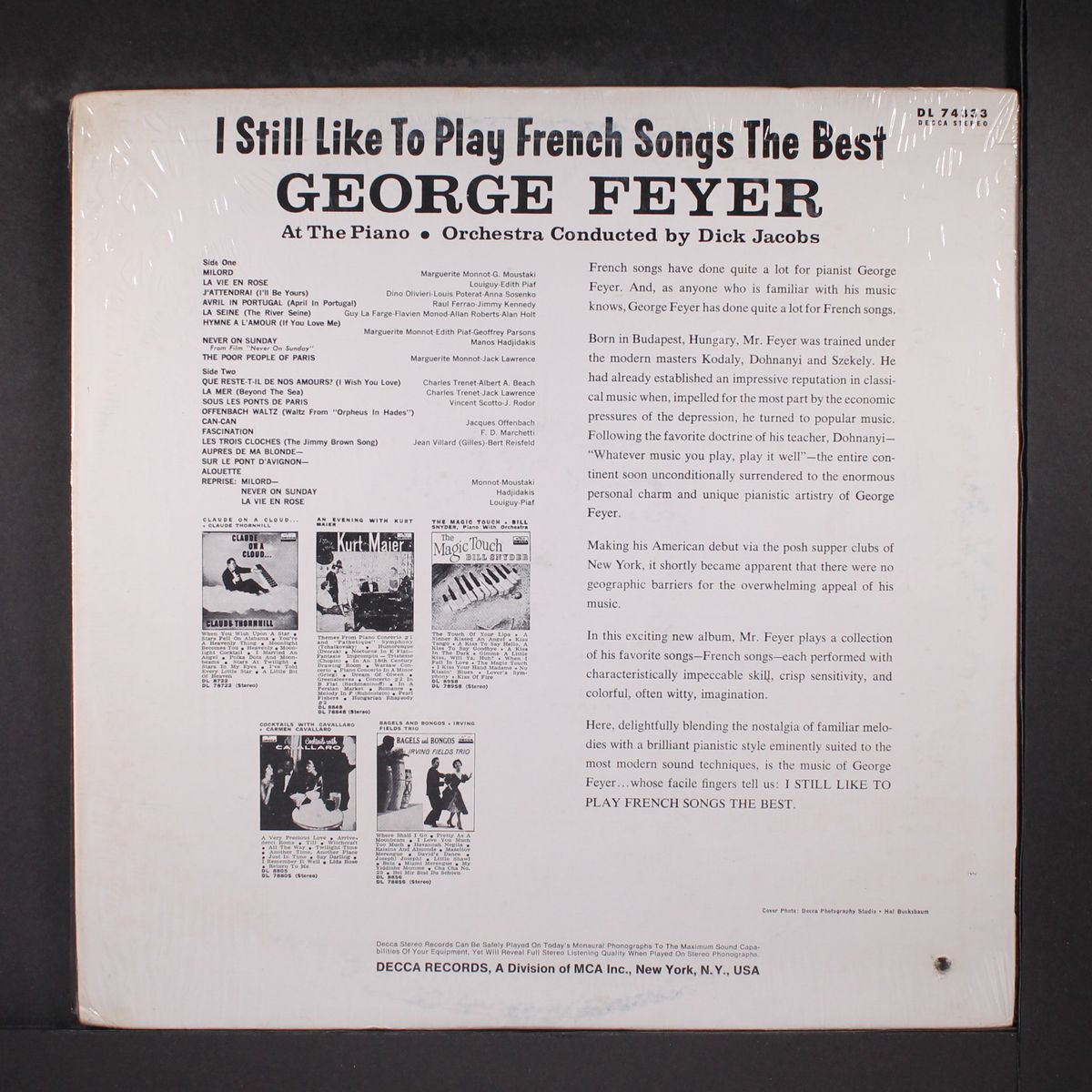 i still like to play french songs the best by GEORGE FEYER
