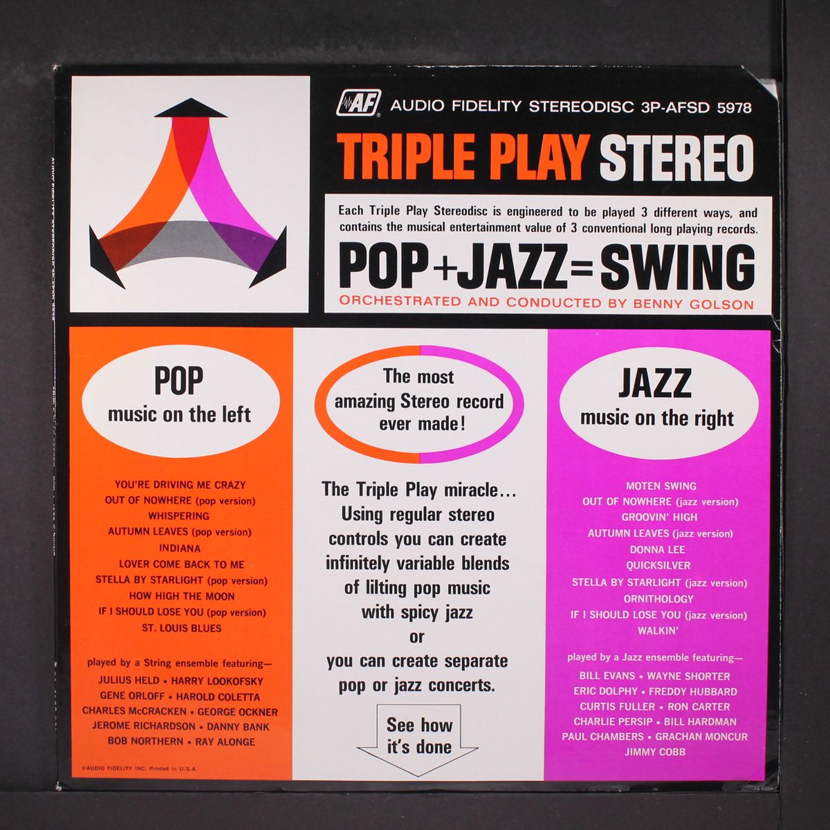 triple play stereo pop + jazz = swing by VARIOUS