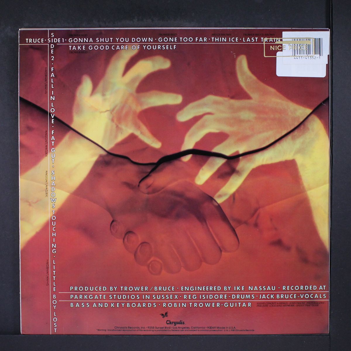 truce by JACK BRUCE & ROBIN TROWER
