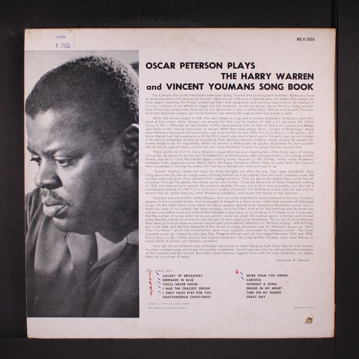 plays the harry warren and vincent youmans songbook by OSCAR PETERSON
