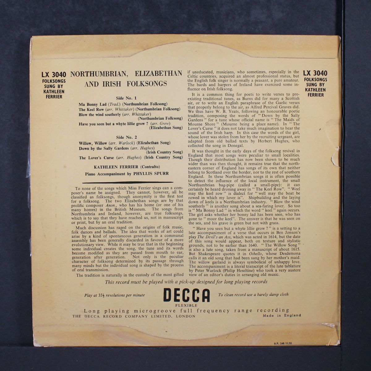 folk songs by KATHLEEN FERRIER