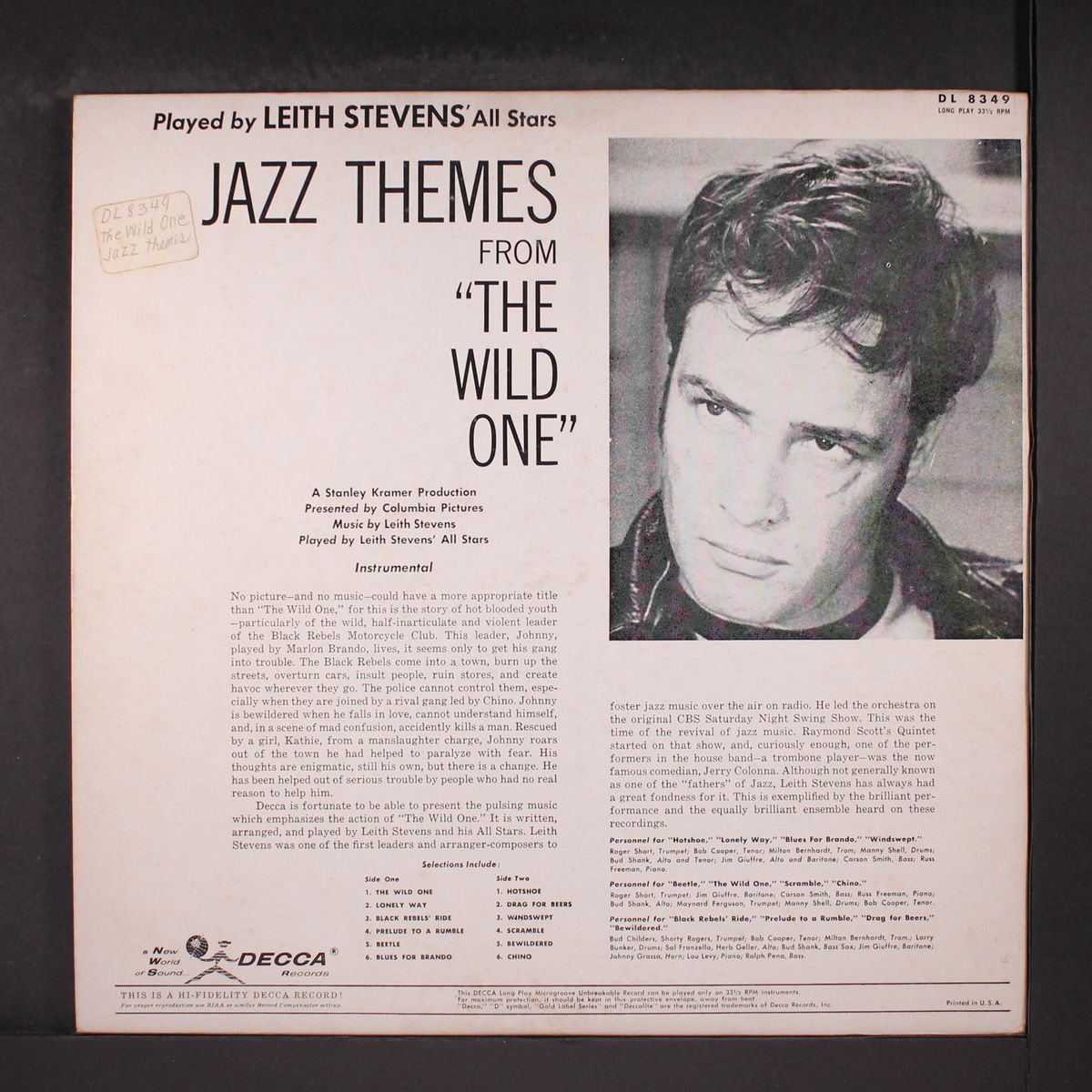jazz themes from the wild one by LEITH STEVENS