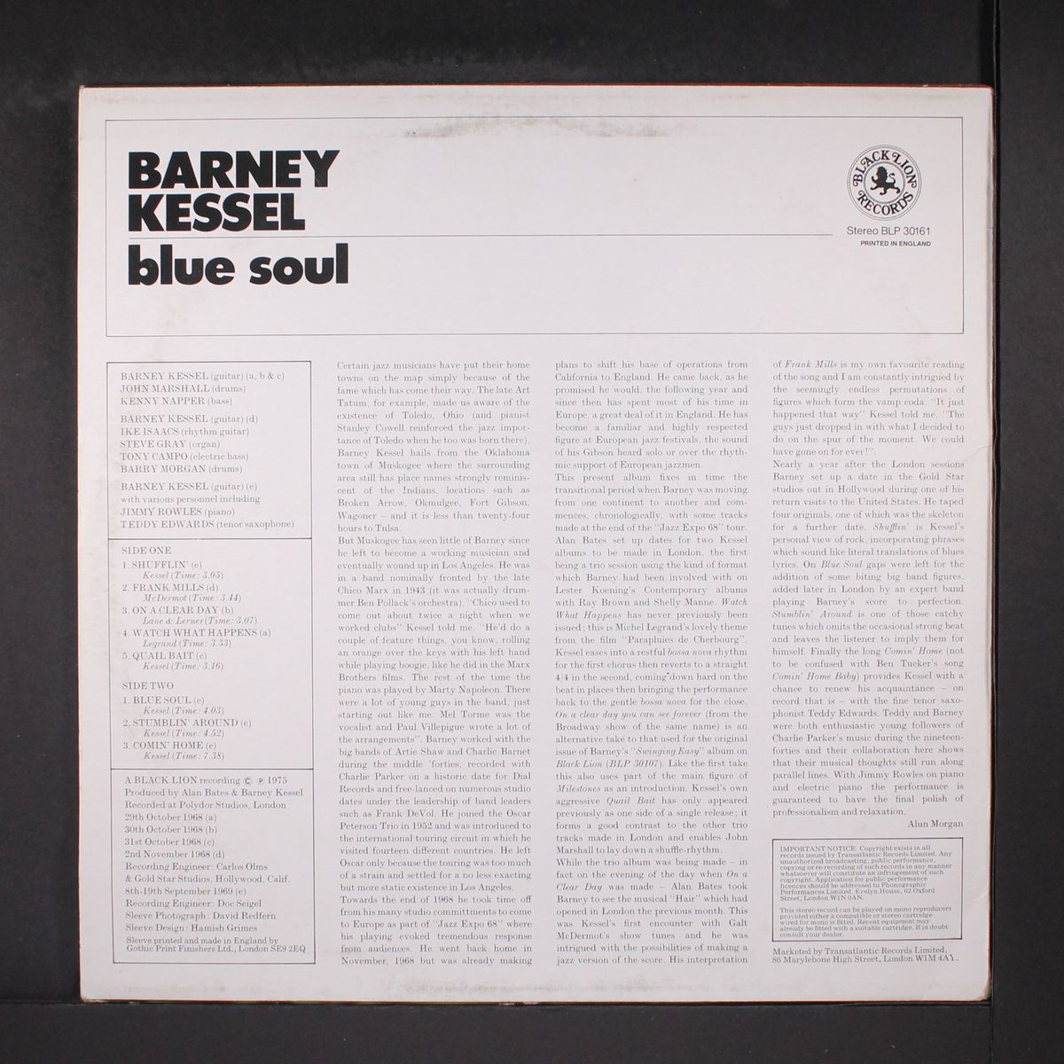 blue soul by BARNEY KESSEL