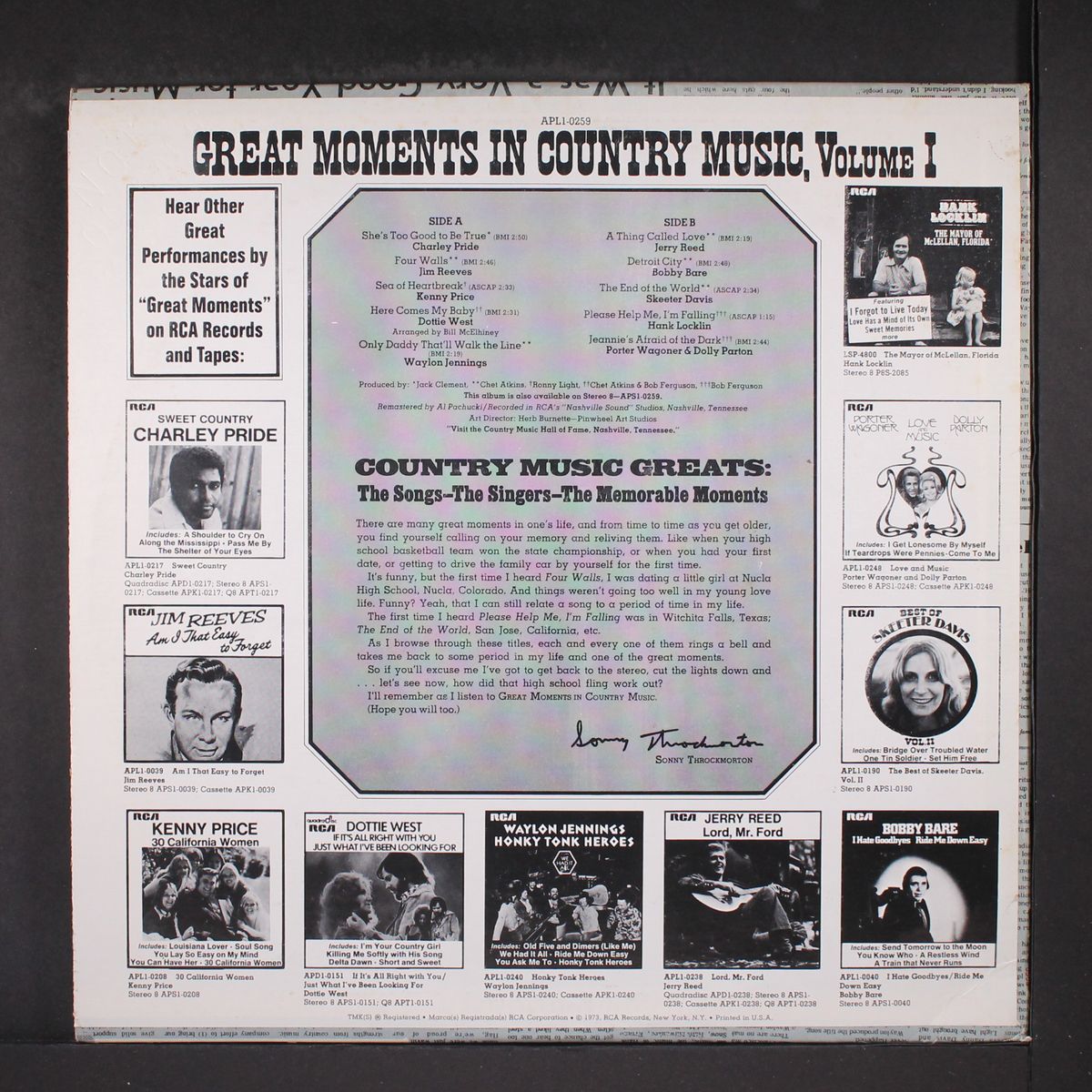 great moments in country music, vol. 1 by VARIOUS