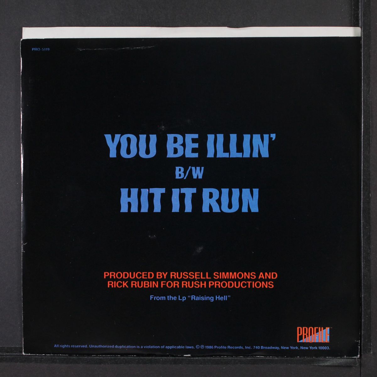 you be illin' / same by RUN-D.M.C.