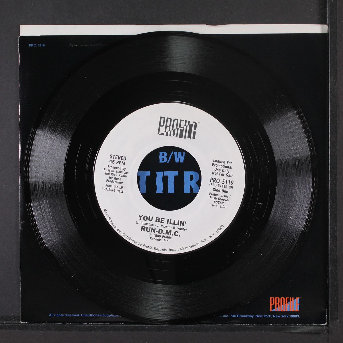 you be illin' / same by RUN-D.M.C.
