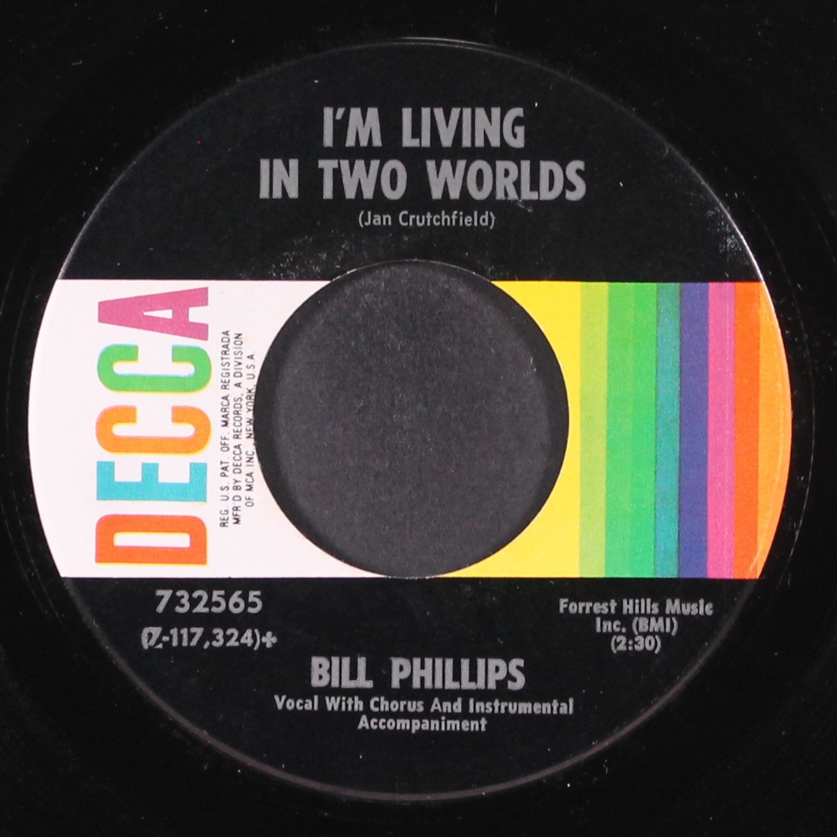 little boy sad / i'm living in two worlds by BILL PHILLIPS