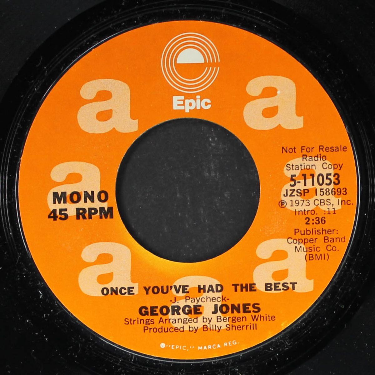 once you've had the best by GEORGE JONES