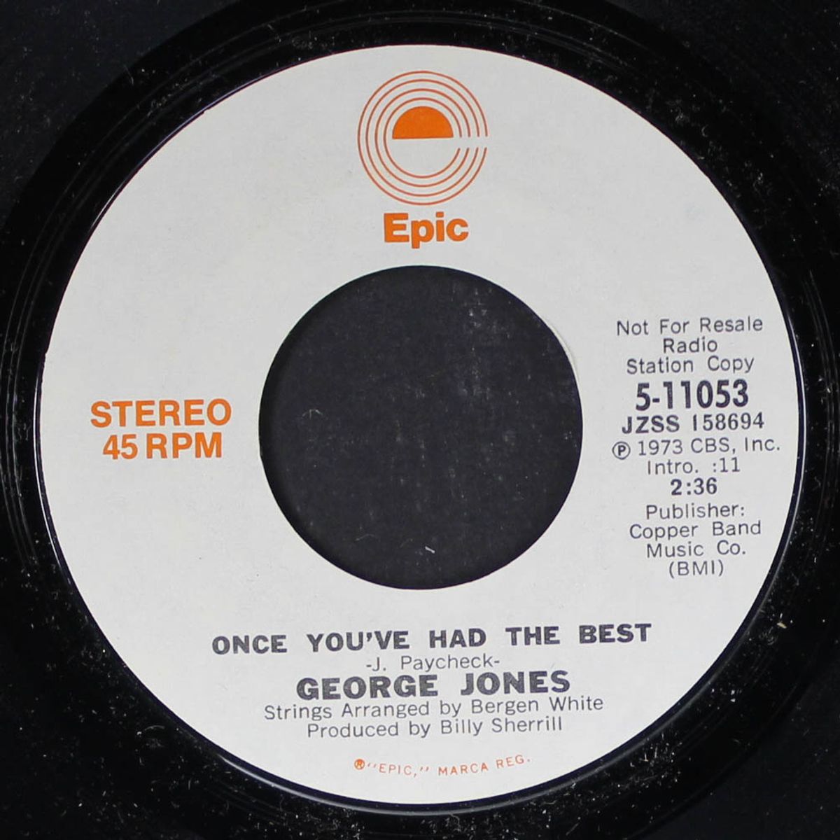 once you've had the best by GEORGE JONES