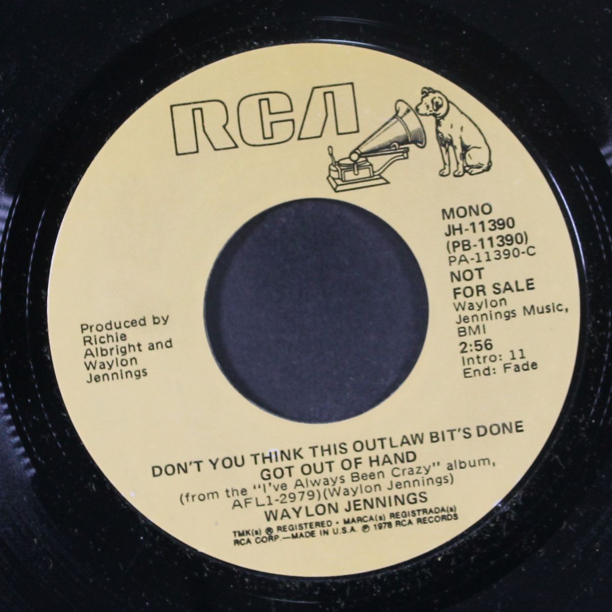 don't you think this outlaw bit's done got out of hand / mono by WAYLON JENNINGS