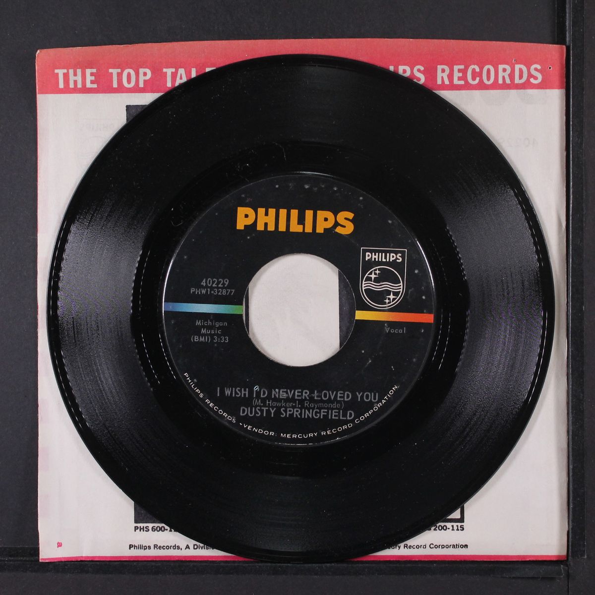 all cried out / i wish i'd never loved you by DUSTY SPRINGFIELD