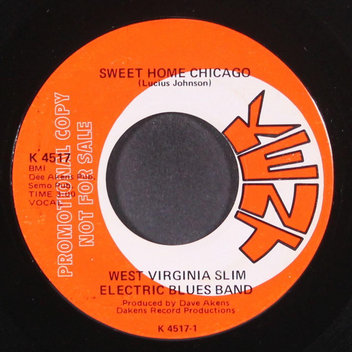 somebody's scaring me / sweet home chicago by WEST VIRGINIA SLIM BLUES BAND