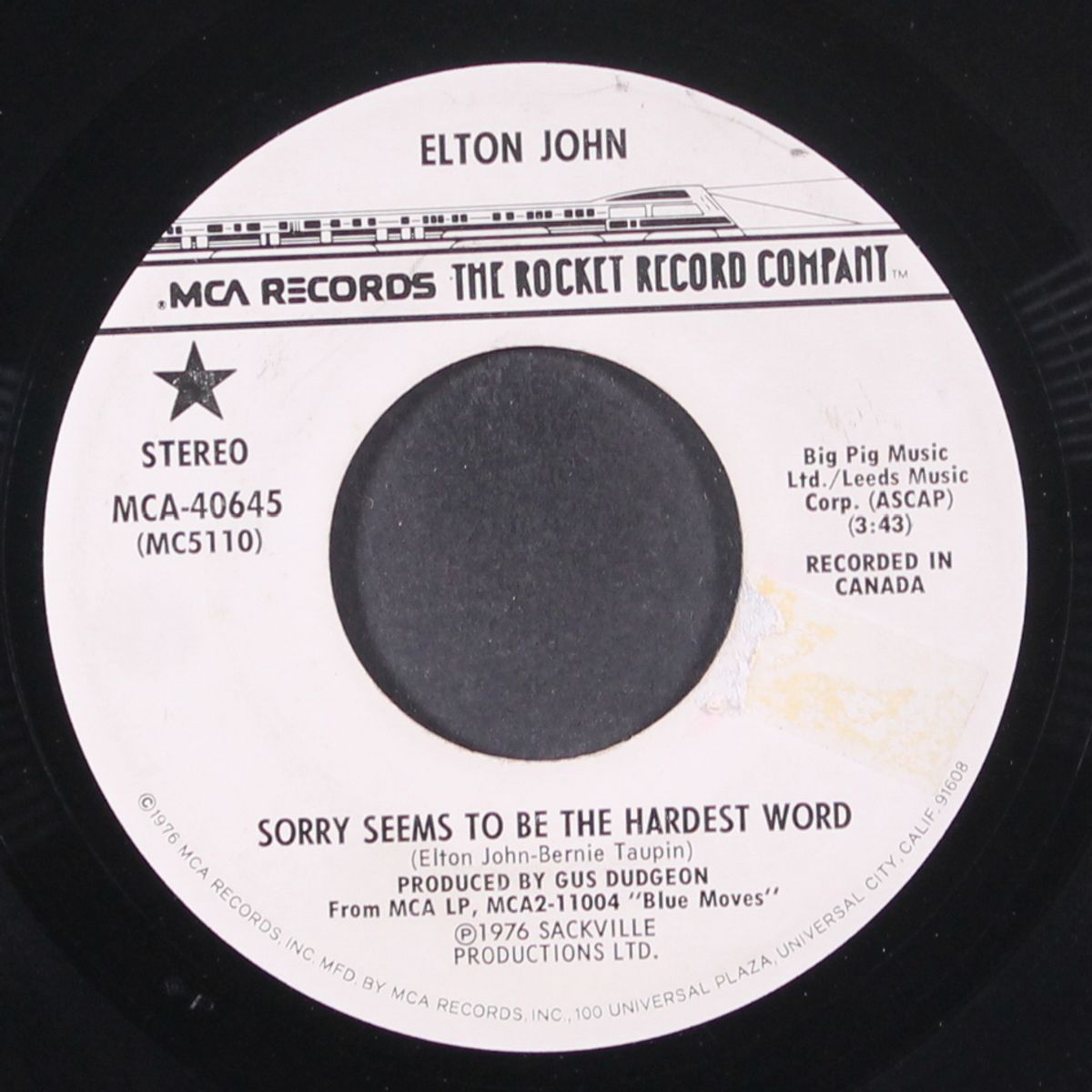 sorry seems to be the hardest word by ELTON JOHN