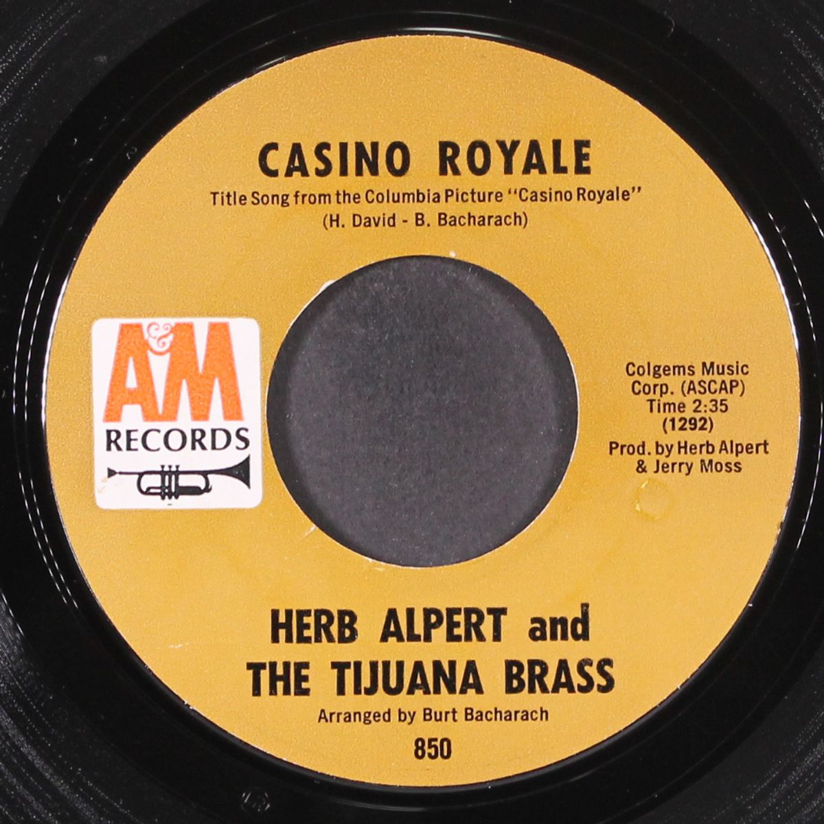 casino royale / the wall street rag by HERB ALPERT